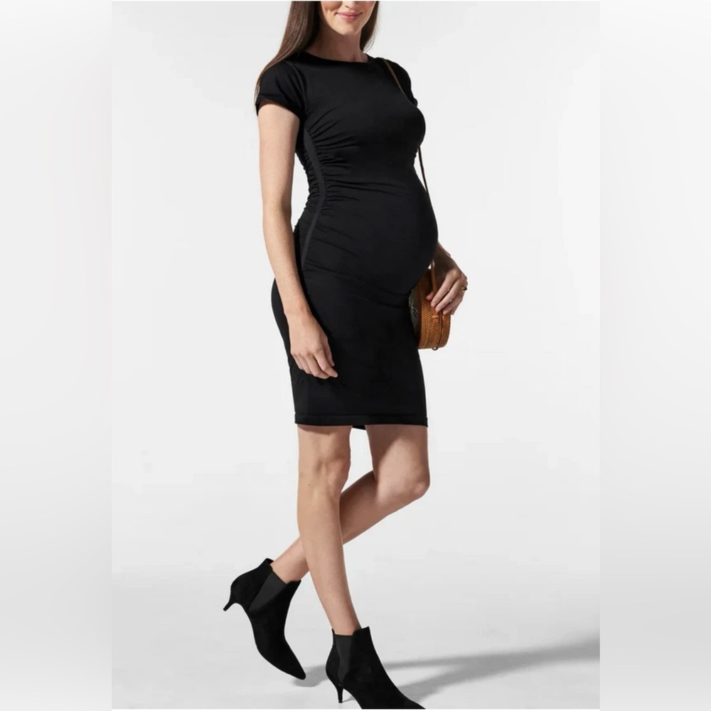 BLANQI Everyday Maternity Cap-Sleeve Dress EUC M/L